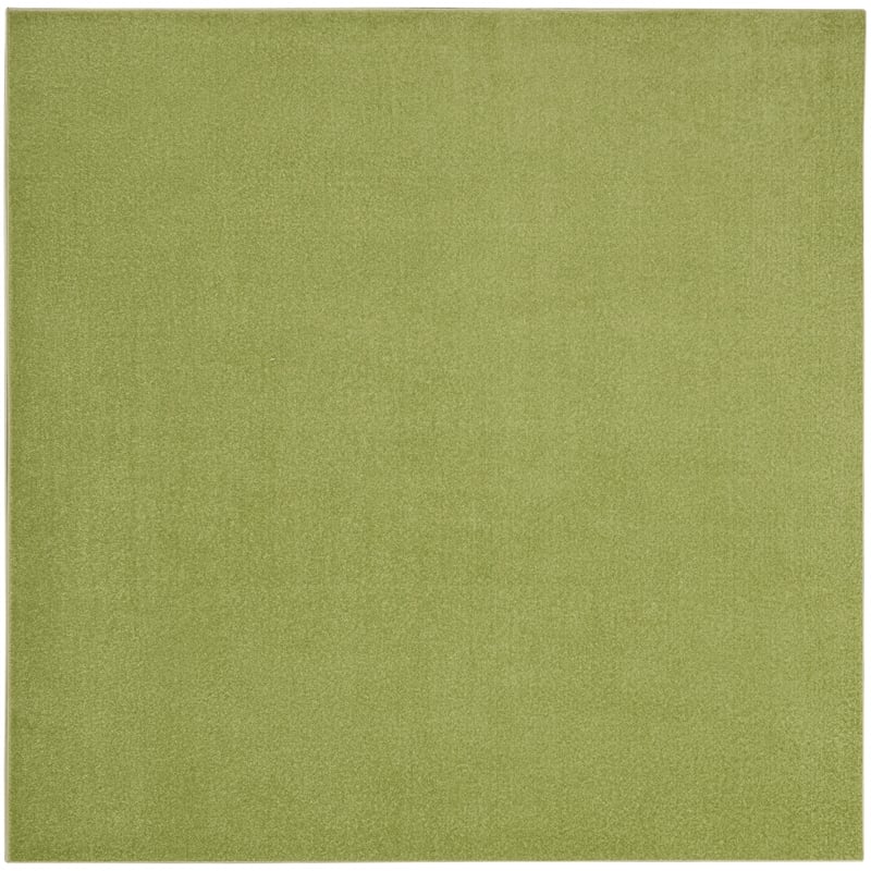 Nourison Essentials 5' x Square Green Fabric Outdoor Area Rug (5' Square)