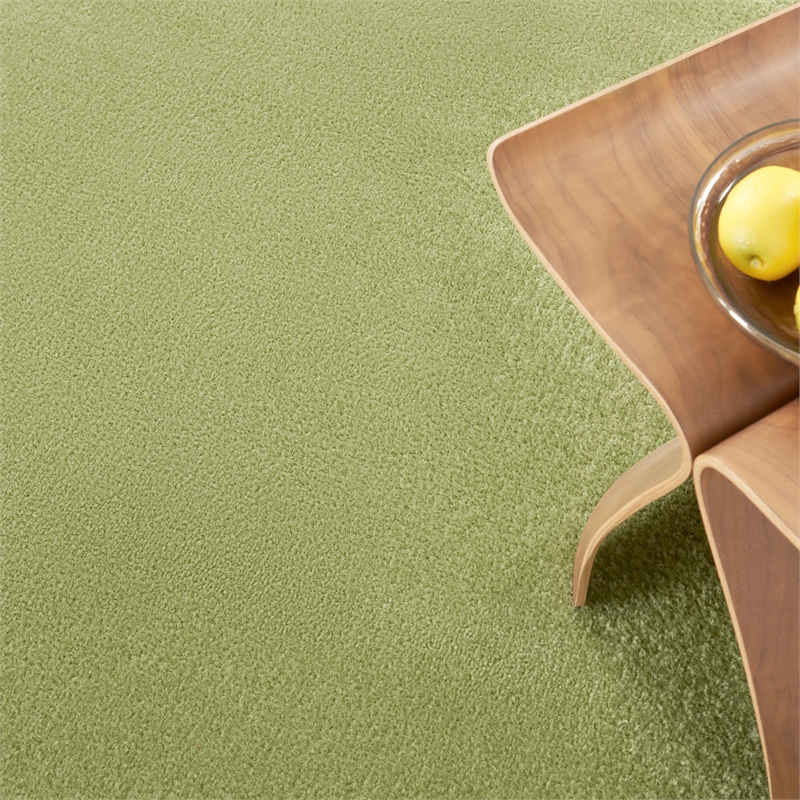 Nourison Essentials 5' x Square Green Fabric Outdoor Area Rug (5' Square)