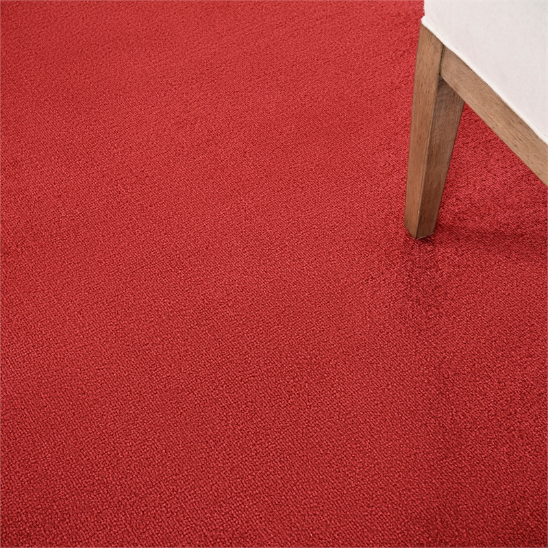 Nourison Essentials 7' x Square Brick Red Fabric Outdoor Area Rug (7' Square)
