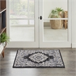 Nourison Passion 2' x 3' Black Ivory Fabric Vintage Area Rug (2' x 3')