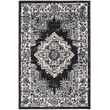Nourison Passion 2' x 3' Black Ivory Fabric Vintage Area Rug (2' x 3')