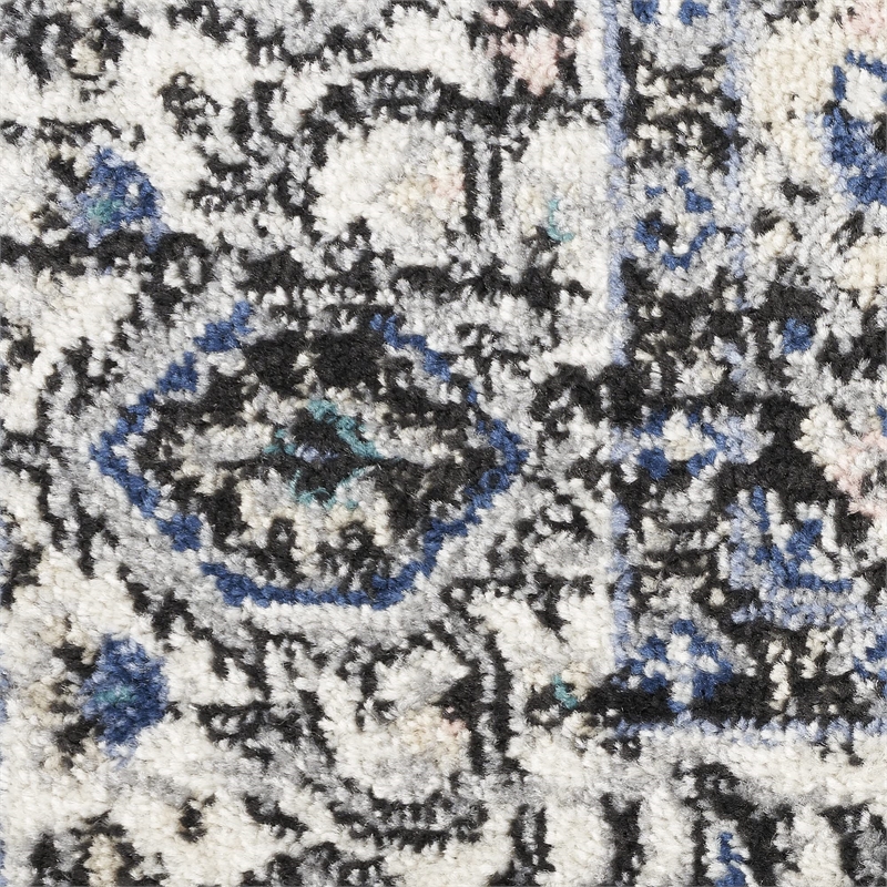 Nourison Passion 2' x 3' Black Ivory Fabric Vintage Area Rug (2' x 3')