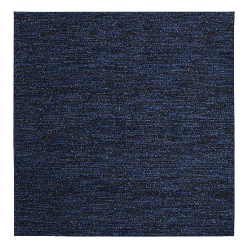 Nourison Essentials 5' x square Midnight Blue Outdoor Indoor/Outdoor Rug