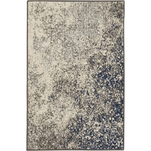Nourison Passion 2' x 3' Charcoal Ivory Fabric Modern Area Rug (2' x 3')