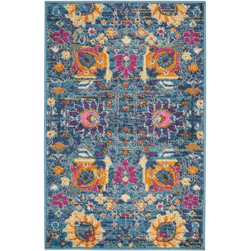 Nourison Passion 2' x 3' Denim Fabric Bohemian Area Rug (2' x 3')