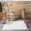 Nourison Essentials 4' x 6' Ivory Beige Fabric Outdoor Area Rug (4' x 6')