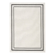 Nourison Essentials 4' x 6' Ivory Black Fabric Contemporary Area Rug (4' x 6')