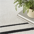 Nourison Essentials 4' x 6' Ivory Black Fabric Contemporary Area Rug (4' x 6')