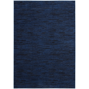 Nourison Essentials 4' x 6' Midnight Blue Fabric Outdoor Area Rug (4' x 6')