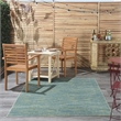 Nourison Essentials 6' x 9' Blue Green Outdoor Indoor/Outdoor Rug Polypropylene