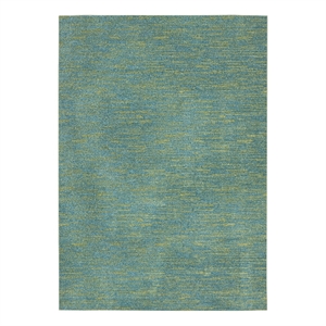 Nourison Essentials 6' x 9' Blue Green Outdoor Indoor/Outdoor Rug Polypropylene