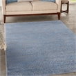 Nourison Essentials 6' x 9' Blue Gray Fabric Outdoor Area Rug (6' x 9')