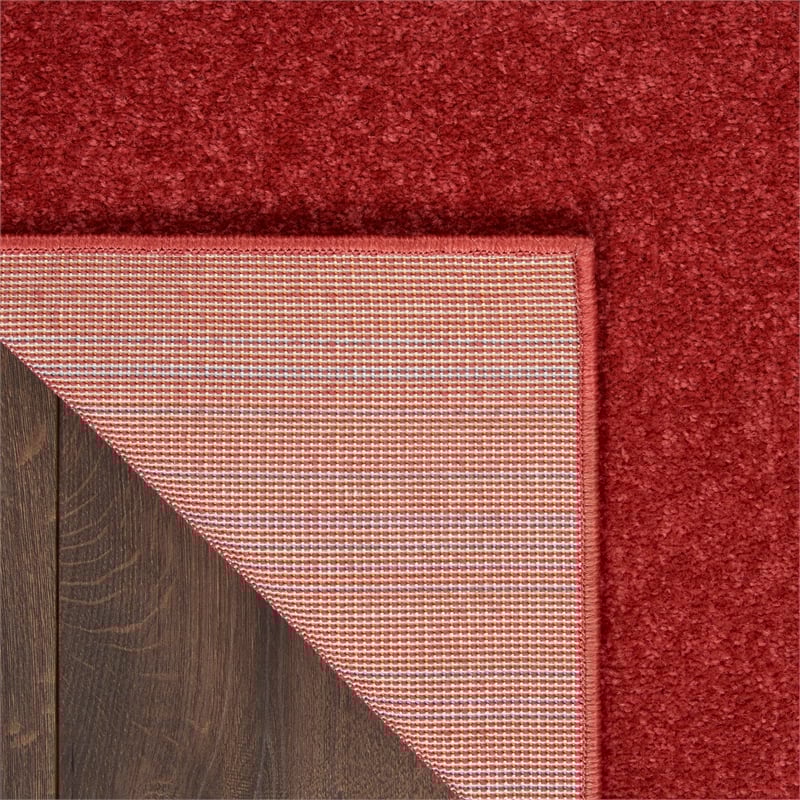 Nourison Essentials 6' x 9' Brick Red Fabric Outdoor Area Rug (6' x 9')