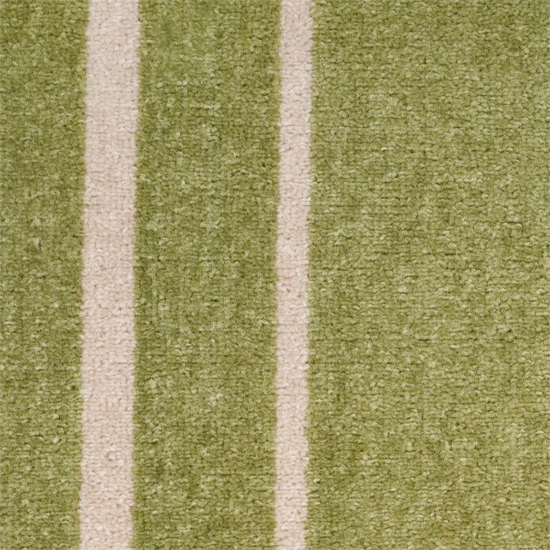 Nourison Essentials 6' x 9' Green Ivory Contemporary Rug Polypropylene