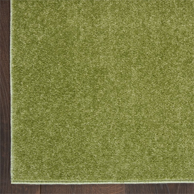 Nourison Essentials 6' x 9' Green Fabric Outdoor Area Rug (6' x 9')