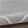 Nourison Essentials 6' x 9' Grey/Ivory Contemporary Rug Polypropylene
