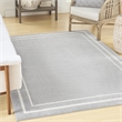 Nourison Essentials 6' x 9' Grey/Ivory Contemporary Rug Polypropylene