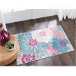 Nourison Passion 2' x 3' Pink and Gray Fabric Contemporary Area Rug (2' x 3')