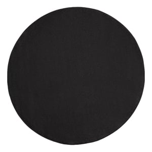 Nourison Essentials 6' x Round Black Fabric Outdoor Area Rug (6' Round)