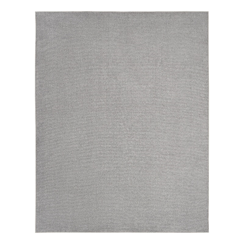 Nourison Essentials 8' x 10' Silver Gray Fabric Outdoor Area Rug (8' x 10')