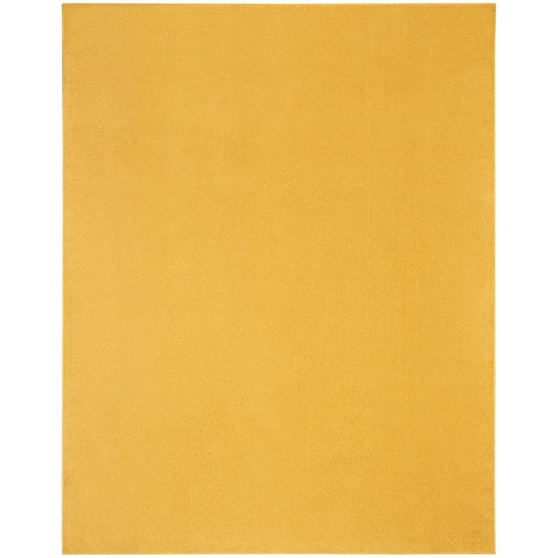Nourison Essentials 8' x 10' Yellow Fabric Outdoor Area Rug (8' x 10')