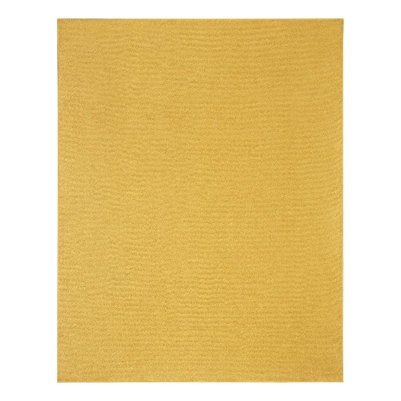 Nourison Essentials 8' x 10' Yellow Fabric Outdoor Area Rug (8' x 10')