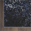 Nourison Passion 2' x 3' Light Blue Black Fabric Modern Area Rug (2' x 3')