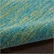 Nourison Essentials 5' x 7' Blue Green Fabric Outdoor Area Rug (5' x 7')