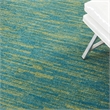 Nourison Essentials 5' x 7' Blue Green Fabric Outdoor Area Rug (5' x 7')