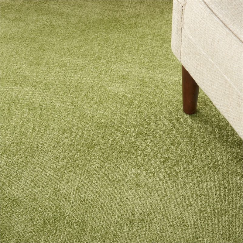 Nourison Essentials 6' x Round Green Fabric Outdoor Area Rug (6' Round)