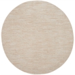 Nourison Essentials 6' x Round Ivory Beige Fabric Outdoor Area Rug (6' Round)