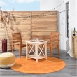 Nourison Essentials 6' x Round Sunburst Fabric Outdoor Area Rug (6' Round)
