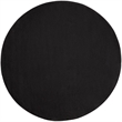 Nourison Essentials 8' x Round Black Fabric Outdoor Area Rug (8' Round)