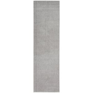 Nourison Essentials 2'2&quot x 7'6&quot Silver Grey Outdoor Indoor/Outdoor Rug