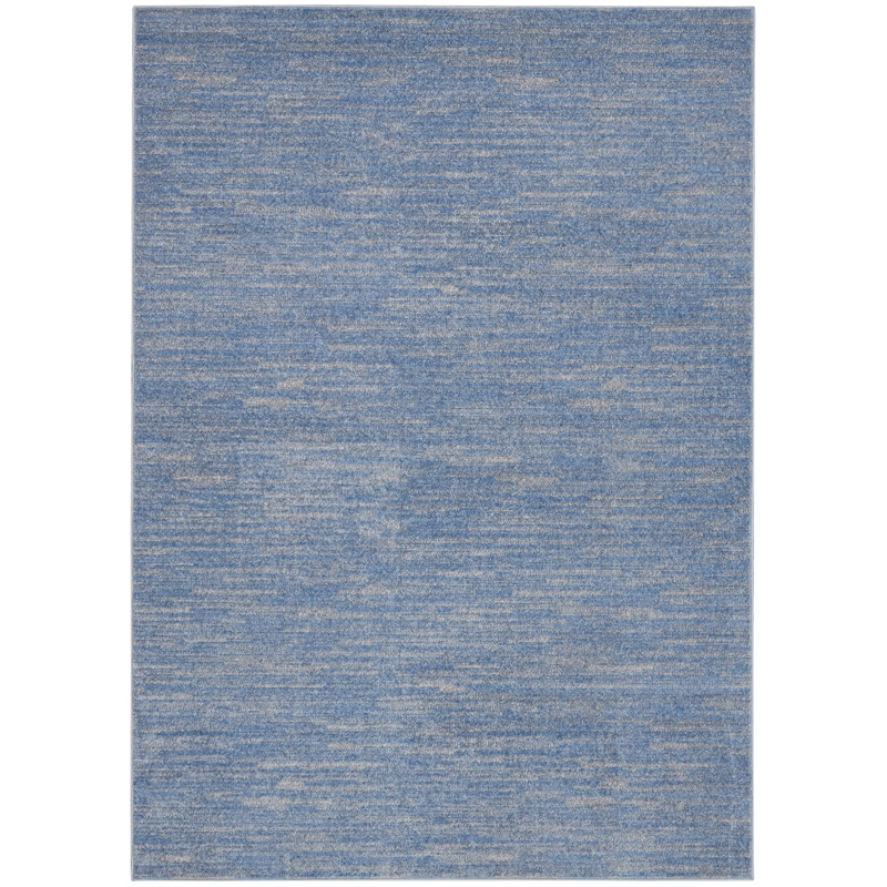 Nourison Essentials 5' x 7' Blue/Grey Outdoor Indoor/Outdoor Rug