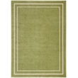 Nourison Essentials 5' x 7' Green Ivory Fabric Contemporary Area Rug (5' x 7')