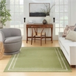 Nourison Essentials 5' x 7' Green Ivory Fabric Contemporary Area Rug (5' x 7')