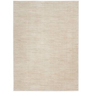 nourison essentials 5' x 7' ivory beige outdoor indoor/outdoor rug