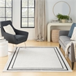 Nourison Essentials 5' x 7' Ivory/Black Contemporary Rug