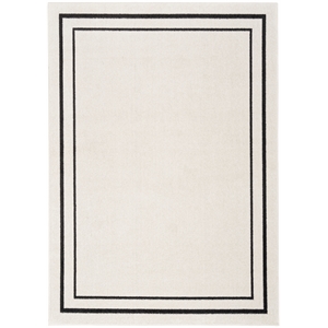 Nourison Essentials 5' x 7' Ivory/Black Contemporary Rug