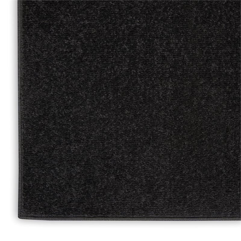 Nourison Essentials 7' x 10' Black Outdoor Indoor/Outdoor Rug