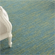Nourison Essentials 7' x 10' Blue Green Outdoor Indoor/Outdoor Rug Polypropylene