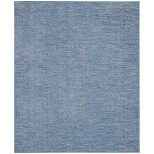nourison essentials 7' x 10' blue/grey outdoor indoor/outdoor rug