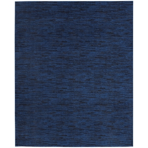 nourison essentials 7' x 10' midnight blue outdoor indoor/outdoor rug