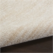 Nourison Essentials 6' x 9' Ivory Beige Fabric Outdoor Area Rug