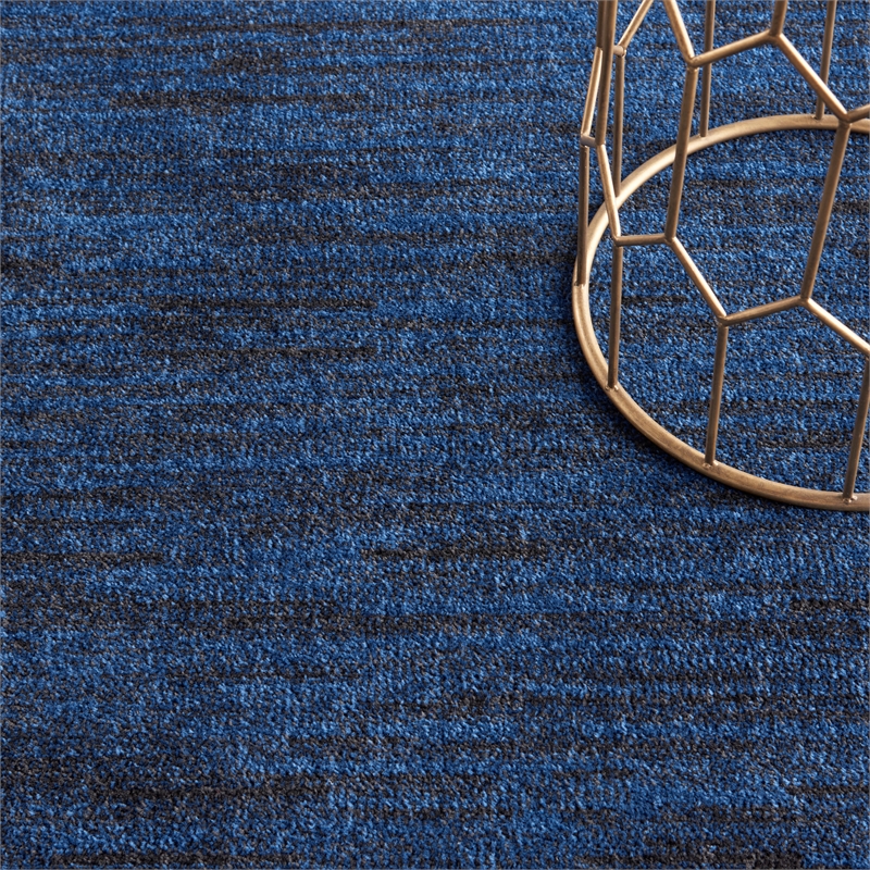 Nourison Essentials 6' x 9' Midnight Blue Fabric Outdoor Area Rug (6' x 9')