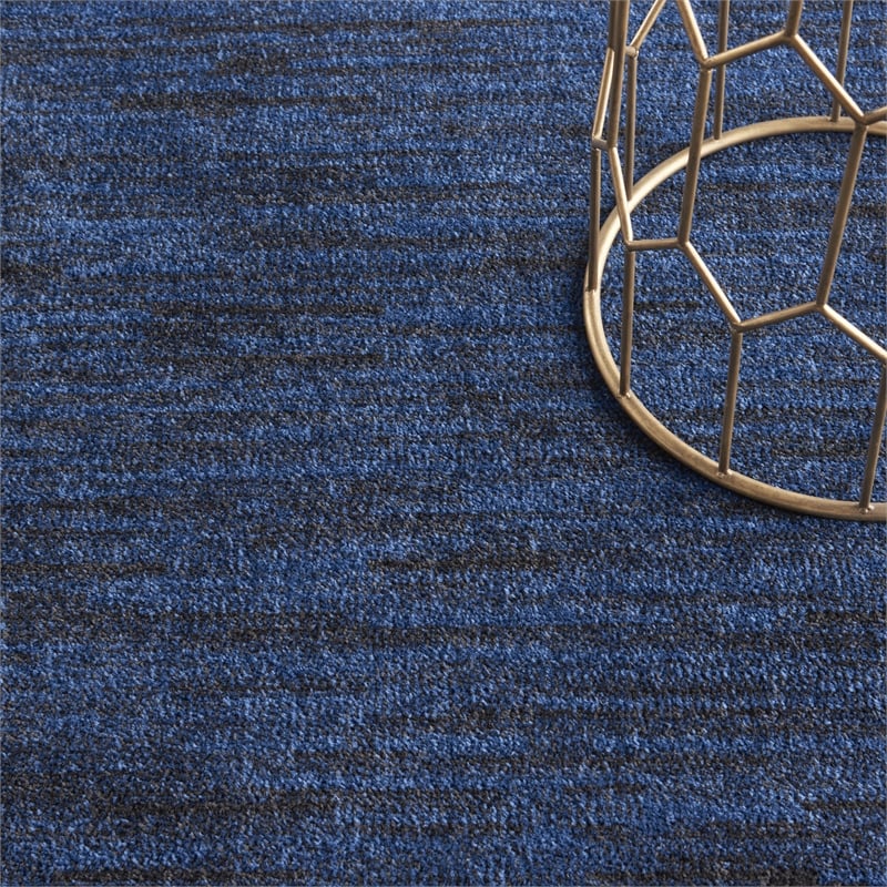 Nourison Essentials 6' x 9' Midnight Blue Fabric Outdoor Area Rug (6' x 9')