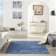 Nourison Essentials 6' x 9' Navy Blue Fabric Outdoor Area Rug (6' x 9')