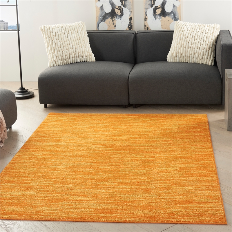 Nourison Essentials 6' x 9' Sunburst Fabric Outdoor Area Rug (6' x 9')