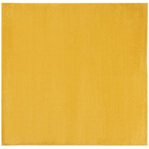 Nourison Essentials 7' x Square Yellow Fabric Outdoor Area Rug (7' Square)